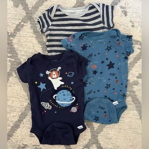 Three Astronaut Theme Bodysuits